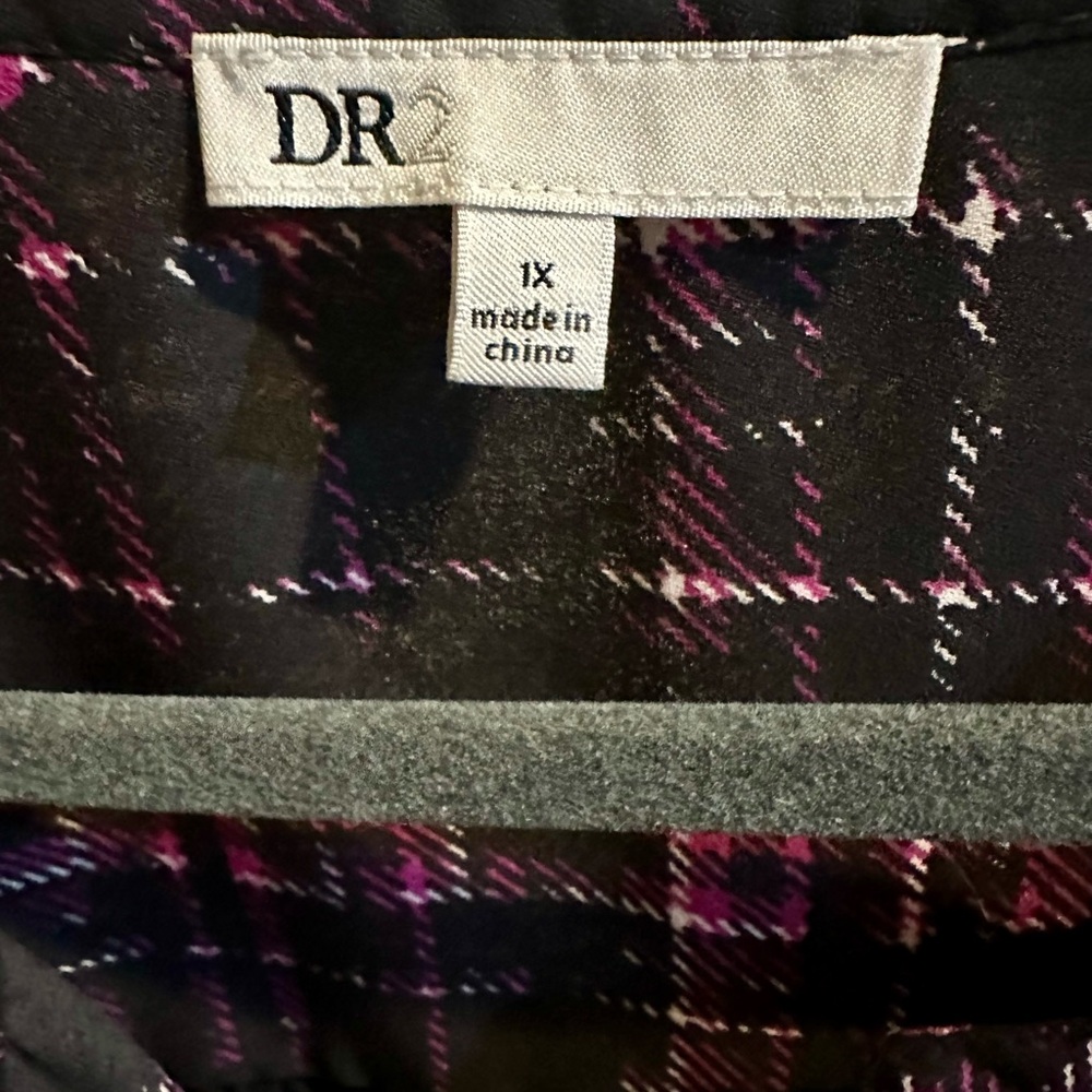 Daniel Rainn DR2 Mixed Media Tunic Top - Picture 8 of 9